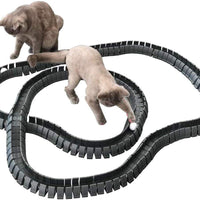 Magic Cat Track y pelota tamaño doble, juguete para gatos, Gatos, Mascotas, Kitties, que consta de 16 'flexible pistas y 4 bolas) - BESTMASCOTA.COM
