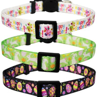 Lamphyface 3 Pack Easter Cat Collar with Bell Breakaway Adjustable - BESTMASCOTA.COM