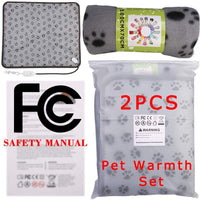 wangstar - Almohadilla de calor para mascotas, perros, gatos, en interiores, de seguridad, eléctrica, alfombrilla de calor para perro, impermeable, de acero a prueba de masticaciones - BESTMASCOTA.COM