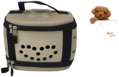 Portable Mini Poodle Puppy Carrier hámster Jaula – Cute Travel Carrier hard-sided Jaula para Animal Pequeño Cachorro Kitty erizo - BESTMASCOTA.COM