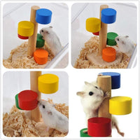 Litewood - Juego de 10 juguetes para masticar hámster, chinchilla, cobaya, conejo, rata, ardilla, ratón, azúcar, planeador, madera natural, dientes molares - BESTMASCOTA.COM