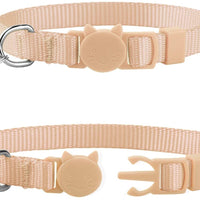 Milliepet - 8 collares de gato rompiendo con campana de nailon colorido ajustable para Kitty - BESTMASCOTA.COM