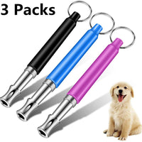 GETIEN Silbato de perro para detener ladridos con frecuencia ajustable, herramienta de entrenamiento para perros, 3 unidades con correa de cordón gratis - BESTMASCOTA.COM