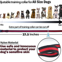 TOCESS Collar de entrenamiento para perro, collar de choque recargable con mando a distancia, alcance remoto de 1640 pies y resistente al agua, 3 modos de entrenamiento, pitido, vibración, choque para perros pequeños, medianos y grandes - BESTMASCOTA.COM