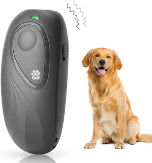 Variable Frequency Anti Bark Device for Dog,Ultrasonic Dog Bark Deterrent,2 in 1 Dog Bark Control Device，16.4 Ft Range LED Indicator,100% Safe Handhold Dog Training Tool Barking Behavior Trainer - BESTMASCOTA.COM