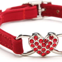 KOOLTAIL Heart Bling Cat Collar with Safety Belt and Bell 8-11 Inches - BESTMASCOTA.COM