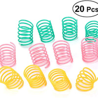 iSmarten - Muelles coloridos de plástico para gatos, gatitos, mascotas (color al azar) - BESTMASCOTA.COM