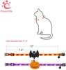 PAWCHIE 2 collares para gatos de Halloween con campana ajustable Breakaway Cat Collar con patrón de murciélago de calabaza para fiesta de Halloween - BESTMASCOTA.COM