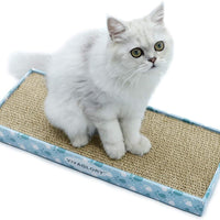 Vivaglory - Rascador de gatos reversible de cartón con caja, almohadilla rascadora para gatos, sofá corrugado para gatos, incluye hierba de gato - BESTMASCOTA.COM