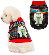 KOOLTAIL suéter de Navidad para perro, suéter de unicornio, suéter de argyle cálido y suave para mascotas, suéteres feos de ganchillo de punto para cachorro de perro - BESTMASCOTA.COM