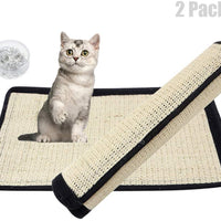 Alfombrilla rascadora para gatos de repuesto para árbol de gato natural con velcro para envolver muebles, sofá, silla, escritorio, patas (2 unidades) - BESTMASCOTA.COM