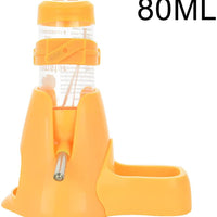 Guardians - Botella de agua para hámster, botella de agua automática para mascotas con contenedor de alimentos, base para choza, para colgar, botellas de alimentación de agua, dispensador automático para animales pequeños - BESTMASCOTA.COM