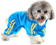 SEIMAI - Mono para perro con capucha para perros pequeños, gatos, cachorros, corona de estrás, suave terciopelo para invierno, con capucha, ropa deportiva y gorro de entrenamiento al aire libre - BESTMASCOTA.COM