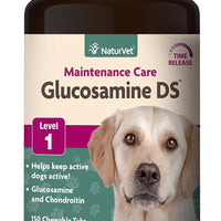 NaturVet – Glucosamine DS - Level 1 Maintenance Care – Preventative Care to Maintain Healthy Cartilage & Joint Function – Enhanced with Glucosamine & Chondroitin – for Dogs & Cats - BESTMASCOTA.COM