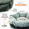 Pet Craft Supply Co. Espuma viscoelástica redonda lavable a máquina, cómoda y ultrasuave para todas las estaciones, cama para gatos y perros - BESTMASCOTA.COM
