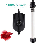 Hygger Mini Inline Quartz Glass Aquarium Heater with External Controller, Adjustable Submersible Betta Fish Tank Thermostat 50W/100W - BESTMASCOTA.COM