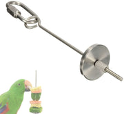 asocea pájaro loro pequeño Animal acero inoxidable brochetas, tratar de semillas de fruta soporte para jaula - BESTMASCOTA.COM