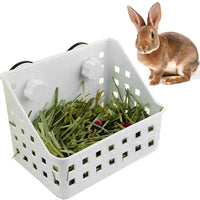 PINVNBY Hay Feeder Less Wasted Hay Rack Manger - Ideal for Rabbit,Chinchilla,Guinea Pig,Plastic Food Bowl Use for Grass & Food - BESTMASCOTA.COM
