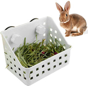 PINVNBY Hay Feeder Less Wasted Hay Rack Manger - Ideal for Rabbit,Chinchilla,Guinea Pig,Plastic Food Bowl Use for Grass & Food - BESTMASCOTA.COM