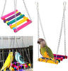 ICOSHOW 12 paquetes de juguetes para pájaros, juguetes para columpio de loro – Campana colgante para masticar pájaros jaula juguetes adecuados para pequeños periquitos, conures, pájaros de amor, cacatúas, guacamayos, pinchos - BESTMASCOTA.COM