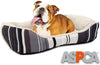 Cama para perro, motivo a rayas de ASPCA, micro tecnología, 28 por 20 por 8 pulgadas - BESTMASCOTA.COM