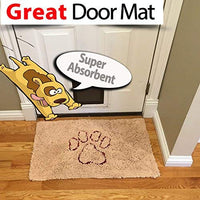 Perro stepngo – Felpudo (tamaño mediano 32"x19"-Extra grueso, Super absorbente, microfibra por iprimio, Marrón - BESTMASCOTA.COM