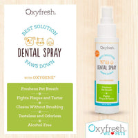 Oxyfresh Advanced Unflavored Pet Dental Spray - Stops The Toughest Dog, Cat, Pet Bad Breath: Best Way to Fight Plaque, Control Tartar and Keep Gums Healthy. No Brushing Pet Dental Solution. 3oz. - BESTMASCOTA.COM
