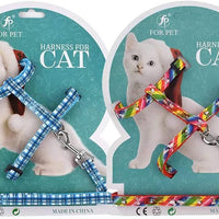 Fancy Finca collares para gatos y mascotas, correas ajustables, para cachorros, caminar, entrenamiento, correr, senderismo, 2 juegos - BESTMASCOTA.COM