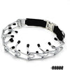 Wellbro collar de entrenamiento con dientes de metal para perros grandes y medianos (Pit Bull, pastor alemán), con hebilla a presión de liberación rápida y puntas de hule, plateado y regulable - BESTMASCOTA.COM