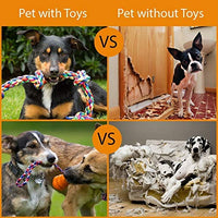 BK PRODUCTS LLC Juguetes para perros para masticadores agresivos, juego de 2 cuerdas para perros XL resistentes, juguete para cachorros de raza grande, perros medianos y grandes para masticar, dentición, Tug of War - BESTMASCOTA.COM