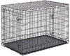 Jaula para perros Midwest Homes for Pets Ultima Pro, serie profesional, resistente, puerta doble extrafuerte, plegable, con panel divisor, bases para proteger el suelo, bandeja de plástico a prueba de fugas - BESTMASCOTA.COM