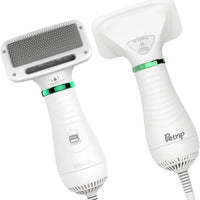 PETRIP Dog Hair Dryer Pet Dryer Professional Grooming Blower Dog Slicker Brush for Large Medium Small Dog Cat - BESTMASCOTA.COM