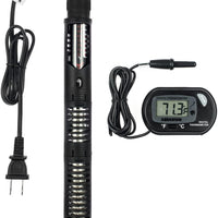 Zacro calentador sumergible para acuario, NO.4832 con termostato automático para tanque de peces con funda protectora y lectura digital de temperatura, 300 W - BESTMASCOTA.COM