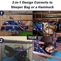 FULUE Ferret Rat Hamaca cama, Ferret Nation Jaula Accesorios Kit Set Staff House y Hideouts Cueva para Guinea Pig hurón - BESTMASCOTA.COM