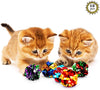 SunGrow - Pelotas de Mylar arrugadas para gatos, juguete brillante y antiestrés, ligero y adecuado para múltiples juegos de gatos, horas de entretenimiento, ideal para gatitos y gatos adultos - BESTMASCOTA.COM