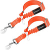 URPOWER Cinturón de seguridad para perro, 2 unidades, cinturón de seguridad ajustable para mascotas, cinturón de seguridad para vehículos, nailon, resistente, elástico y duradero, cinturón de asiento de coche para perros, gatos y mascotas - BESTMASCOTA.COM