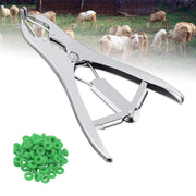 ZSYLF - Pinzas de cabeza de cabra con 100 anillas de castrador, Verde - BESTMASCOTA.COM