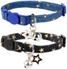 Boombone Star - Collar de gato con campana, 2 unidades de collares para cachorros con colgantes de estrella - BESTMASCOTA.COM