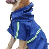 Chubasquero para perros de ocio, impermeable, ligero, chaqueta reflectante, con capucha para perros pequeños, medianos y grandes - BESTMASCOTA.COM
