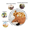 Juguete para perro de Nocciola, sin relleno, juguete para perro de felpa chirriante, duradero, sin relleno, juguete para masticar para perros medianos y grandes, paquete de 5 - BESTMASCOTA.COM