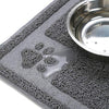 Gefryco - Alfombrilla de alimentación para mascotas para cuenco de alimentos y agua, trampa la arena de la caja y las patas, 24 x 16 pulgadas, flexible, impermeable y antideslizante, alfombrilla para perros y gatos - BESTMASCOTA.COM