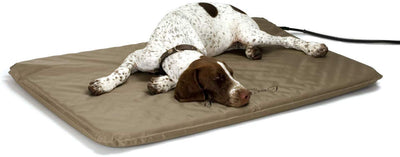 K&H PET PRODUCTS Lectro-Soft cama para mascotas al aire libre, bronceado, grande, 60 W - BESTMASCOTA.COM