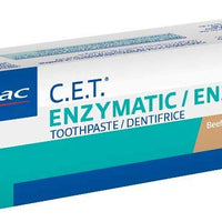 Virbac C.E.T. Pasta dental enzimática para perros y gatos, sabor carne de vacuno, 2.5 oz - BESTMASCOTA.COM