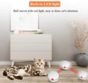 Pakoo Juguete interactivo para gato, juguete de gatito con ruedas automático, bola de movimiento recargable por USB, luz LED giratoria con función de temporizador, el mejor regalo para tu gatito - BESTMASCOTA.COM