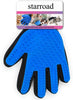 Starroad TIM guante de aseo para mascotas, cepillo removedor de pelo, suave desenredado, eficiente, guante de masaje para mascotas, guantes de mano izquierda y derecha, para gatos de pelo largo y corto (1 par de mano izquierda y derecha (azul) - BESTMASCOTA.COM