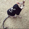 EXPAWLORER sudadera de forro polar para perro/gato con capucha, con estampa de calavera y frase. - BESTMASCOTA.COM