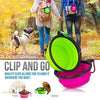 AGECASH - Cuenco plegable para perros, de silicona portátil, para viajes, ampliable para alimentar al agua de los alimentos, para el perro, gato, cuenco de viaje portátil para camping - BESTMASCOTA.COM