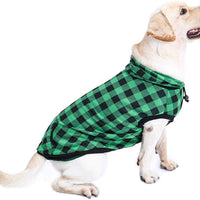 PAWZ grande perro tartán camisa Escudo Sudadera con Capucha Mascota Invierno Ropa suave y cálida - BESTMASCOTA.COM