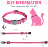 Collares para gatos con campana, 12 unidades, de nailon ajustable reflectante para mascotas, accesorio encantador para gatos, gatitos, 12 colores - BESTMASCOTA.COM