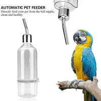 GOTOTOP Parrot Water Feeder Pet Hanging Water Feeding Bottle No Drip Dispenser Pet Supplies with Stainless Steel Ball Nipple for Small Animals Bird Hamster Rabbit Chinchilla Ferret - BESTMASCOTA.COM